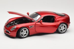 Alfa Romeo 8C Competizione Červený Bburago 1:18 18-11021 Kov – obrázok 2 z 8