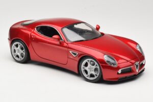 Alfa Romeo 8C Competizione Červený Bburago 1:18 18-11021 Kov – obrázok 6 z 8