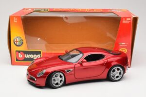 Alfa Romeo 8C Competizione Červený Bburago 1:18 18-11021 Kov – obrázok 8 z 8
