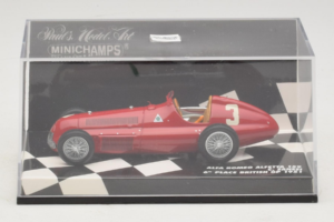 Alfa Romeo 159 Alfetta #3 C. Sanesi 6th Place British GP 1951 Minichamps 1:43 400511203 Kov – obrázok 5 z 5