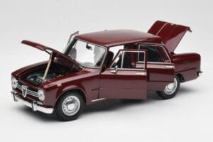 Alfa Romeo Giulia 1300 Tmavo Červený Minichamps 1:18 180120906 Kov – obrázok 2 z 8