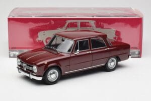 Alfa Romeo Giulia 1300 Tmavo Červený Minichamps 1:18 180120906 Kov – obrázok 8 z 8