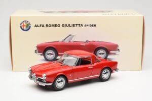 Alfa Romeo Giulietta 1300 Spider Červený AUTOart 1:18 70157 Kov – obrázok 8 z 8