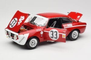 Alfa Romeo GTA 1300 Junior #33 T. Hezemans / G. van Lennep Hezemans Jarama 1972 Minichamps 1:18 100721233 Kov – obrázok 2 z 8
