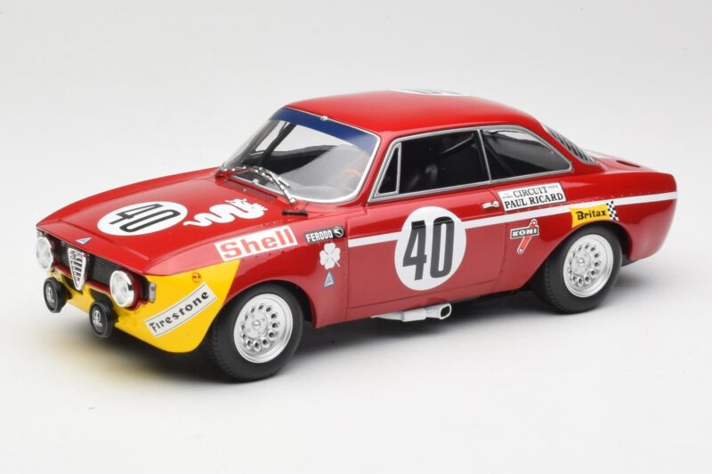 Alfa Romeo GTA 1300 Junior #40 F. Picchi / J-C. Chasseuil Division 1 Winners 12 Hours of Paul Ricard 1971 Minichamps 1:18 155