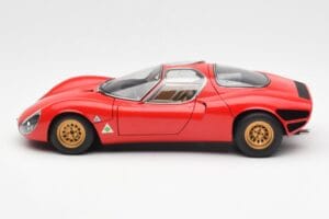 Alfa Romeo 33 Stradale Červený AUTOart 1:18 70191 Kov – obrázok 4 z 8