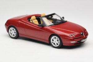 Alfa Romeo Spider 916 Proteo Red Metallic Norev 1:18 187854 Kov – obrázok 4 z 6