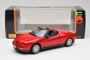 Alfa Romeo Spider 916 Alfa Červený Maisto 1:18 50278 Kov – obrázok 8 z 8