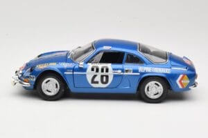 Alpine A110 1600S #28 Alpine-Renault O. Andersson / D. Stone Rally Monte Carlo 1971 Maisto 1:18 56033 Kov – obrázok 4 z 8