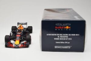 Aston Martin Red Bull Racing RB14 Tag Heuer #33 M. Verstappen Mexican GP 2018 Minichamps 1:18 110181933 Kov – obrázok 6 z 6