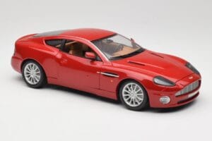 Aston Martin V12 Vanquish Červený Bburago 1:18 34063 Kov – obrázok 6 z 8