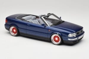 Audi 80 B4 Kabriolet Ming Modrý Metallic Custom Wheels Otto 1:18 OT806-C Živica – obrázok 4 z 6
