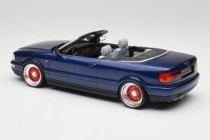 Audi 80 B4 Kabriolet Ming Modrý Metallic Custom Wheels Otto 1:18 OT806-C Živica – obrázok 5 z 6