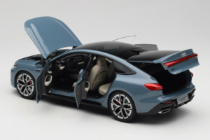 Audi A5L Sportback Sivastý Modrý OEM 1:18 ZAM60004B Kov – obrázok 5 z 8