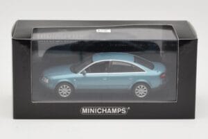 Audi A6 C5 Svetlo Modrý Minichamps 1:43 AUDI004 Kov – obrázok 4 z 4