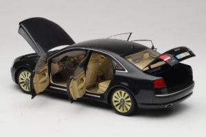 Audi A8 D3 W12 Čierny Kyosho 1:18 5010508135 Kov – obrázok 5 z 8