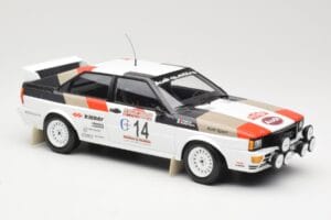 Audi Quattro #14 M. Mouton / F. Pons Winners Rally Sanremo 1981 Minichamps 1:18 155811114 Kov – obrázok 4 z 6