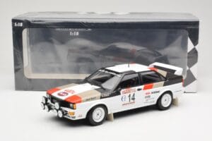 Audi Quattro #14 M. Mouton / F. Pons Winners Rally Sanremo 1981 Minichamps 1:18 155811114 Kov – obrázok 6 z 6