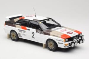 Audi Quattro A1 #2 H. Mikkola / A. Hertz Audi Sport Rally Monte Carlo 1983 Minichamps 1:18 155831102 Kov – obrázok 4 z 6