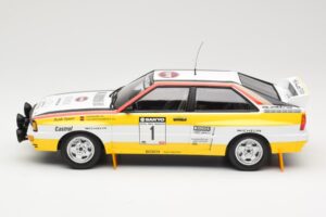 Audi Quattro A2 Audi Sport #1 W. Röhrl / C. Geistdörfer DNF Sanyo Rally of New Zealand 1984 Minichamps 1:18 155841101 Kov – obrázok 3 z 6
