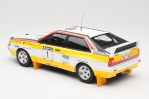 Audi Quattro A2 Audi Sport #1 W. Röhrl / C. Geistdörfer DNF Sanyo Rally of New Zealand 1984 Minichamps 1:18 155841101 Kov – obrázok 5 z 6