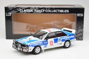 Audi Quattro A2 #12 H. Wittmann / R. Diekmann Safari Rally 1984 Sun Star 1:18 4246 Kov – obrázok 8 z 8
