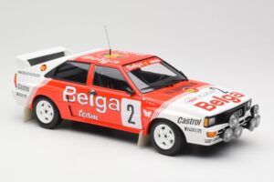 Audi Quattro A2 #2 B. Waldegård / H-T. Thorszelius Belga Team Winners Boucles de Spa 1985 Minichamps 1:18 155851102 Kov – obrázok 4 z 6