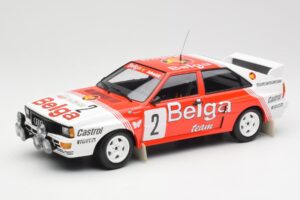 Audi Quattro A2 #2 B. Waldegård / H-T. Thorszelius Belga Team Winners Boucles de Spa 1985 Minichamps 1:18 155851102 Kov