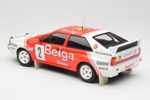 Audi Quattro A2 #2 B. Waldegård / H-T. Thorszelius Belga Team Winners Boucles de Spa 1985 Minichamps 1:18 155851102 Kov – obrázok 5 z 6