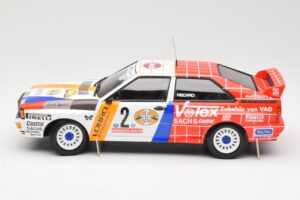 Audi Quattro A2 Schmidt Motorsport #2 H. Demuth / W. Lux Winners Hunsrück Rally 1984 Minichamps 1:18 155841102 Kov – obrázok 3 z 6