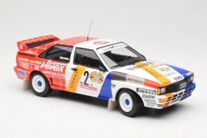 Audi Quattro A2 Schmidt Motorsport #2 H. Demuth / W. Lux Winners Hunsrück Rally 1984 Minichamps 1:18 155841102 Kov – obrázok 4 z 6
