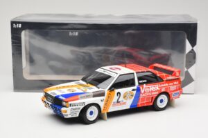 Audi Quattro A2 Schmidt Motorsport #2 H. Demuth / W. Lux Winners Hunsrück Rally 1984 Minichamps 1:18 155841102 Kov – obrázok 6 z 6