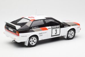 Audi Quattro #3 H. Mikkola / A. Hertz Rally Finland 1982 IXO 1:18 18RMC094A Kov – obrázok 2 z 6