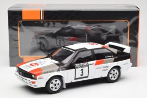 Audi Quattro #3 H. Mikkola / A. Hertz Rally Finland 1982 IXO 1:18 18RMC094A Kov – obrázok 6 z 6