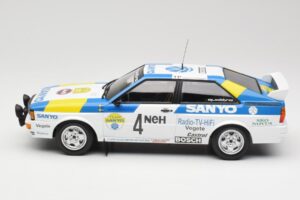 Audi Quattro #4 S. Blomqvist / B. Cederberg Audi Sport Sweden Winners International Swedish Rally 1982 Minichamps 1:18 155821 – obrázok 3 z 6
