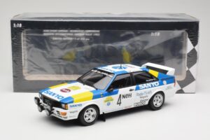 Audi Quattro #4 S. Blomqvist / B. Cederberg Audi Sport Sweden Winners International Swedish Rally 1982 Minichamps 1:18 155821 – obrázok 6 z 6