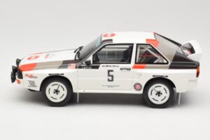 Audi Quattro Sport S1 #5 J. Buffum / N. Wilson Olympus Rally 1986 Otto 1:18 OT1159 Živica – obrázok 3 z 6