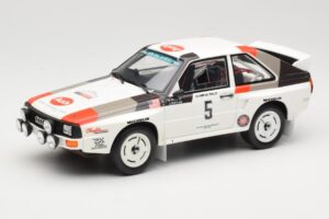 Audi Quattro Sport S1 #5 J. Buffum / N. Wilson Olympus Rally 1986 Otto 1:18 OT1159 Živica