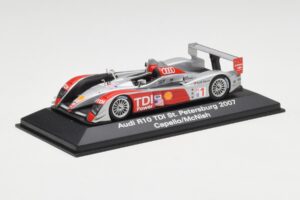 Audi R10 TDI #1 R. Capello / A. McNish / T. Kristensen 24 Hours of Le Mans 2007 Minichamps 1:43 5020700243 Kov – obrázok 2 z 4