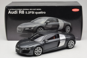 Audi R8 5.2 FSI Quattro Daytona Grey Kyosho 1:18 09216DG Kov – obrázok 7 z 7