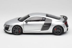 Audi R8 GT Type 42 Ice Strieborný Metallic Kyosho 1:18 09218IS Kov – obrázok 4 z 8