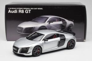 Audi R8 GT Type 42 Ice Strieborný Metallic Kyosho 1:18 09218IS Kov – obrázok 8 z 8