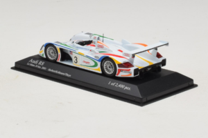 Audi R8 LMP #3 J. Herbert / R. Kelleners 24 Hours of Le Mans 2001 Minichamps 1:43 400010903 Kov – obrázok 3 z 5