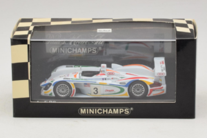 Audi R8 LMP #3 J. Herbert / R. Kelleners 24 Hours of Le Mans 2001 Minichamps 1:43 400010903 Kov – obrázok 5 z 5