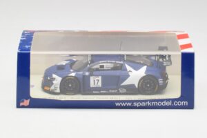 Audi R8 LMS GT3 #17 WRT M. Leonard / D. van der Linde / A. Riberas California 8 Hours 2018 Spark 1:43 US084 Živica – obrázok 4 z 4