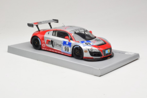 Audi R8 LMS #99 F. Biela / P. Kaffer / M. Fässler / M. Hennerici Phoenix Racing 24 Hours Nürburgring 2009 Spark 1:18 18S041 Ž – obrázok 4 z 6