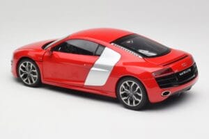 Audi R8 V10 Brilliant Červený Kyosho 1:18 09216RR Kov – obrázok 7 z 8