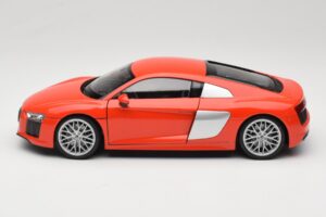 Audi R8 V10 Červený Welly 1:18 18052W Kov – obrázok 4 z 8