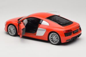 Audi R8 V10 Červený Welly 1:18 18052W Kov – obrázok 5 z 8