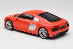 Audi R8 V10 Červený Welly 1:18 18052W Kov – obrázok 7 z 8